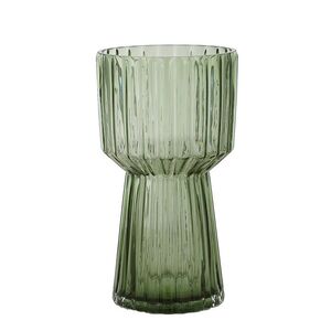 Birk Glass Vase 15.5x28.5cm Green - BULK ITEM