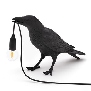 Black bird lamp - Waiting - indoor only