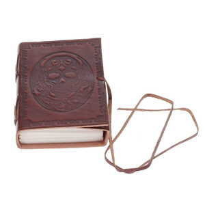 Skull Leather Journal 7.5cm x 10cm