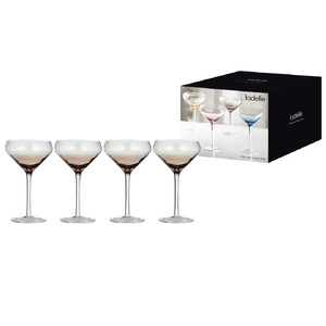 Prism Noir 4pk Coupe Glass  - BULK ITEM