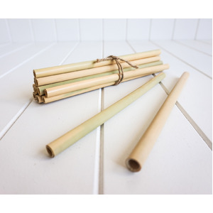 Bamboo Straws - Set 12 - 25cm