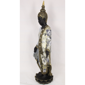 64cm Standing Buddha in Blue/Gold Robe - CLICK & COLLECT ONLY