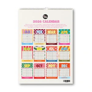 2026 Calendar (Spiral 21cm x 29.7cm)