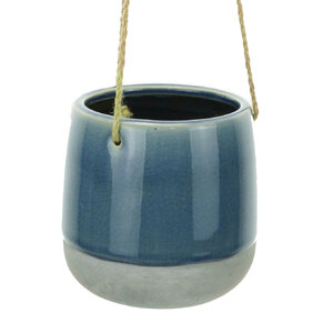 2 Tone Hanging Pot 13.5X12.5cm