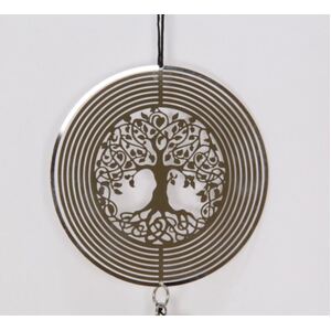 Tree of life spinning wind chime