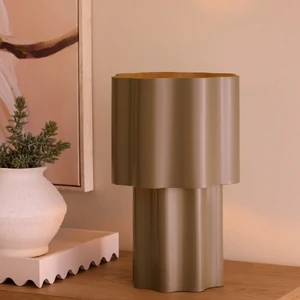 Ronnie Table Lamp 23x23x36cm Gre - BULK ITEM