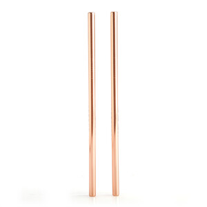 Reusable steel straw - gold