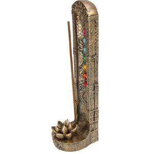 23cm Bronze Chakra Lotus Incense Holder (Gift Box)