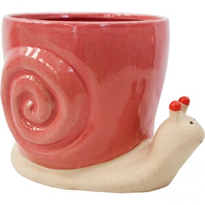 Planter Lucky Snail Rust Lge