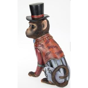 35cm Monkey in Retro Circus Costume - BULK ITEM