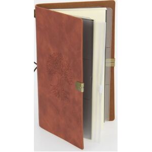 12x20cm Black/Brown Tree of Life Journal Notebook 2 Asst