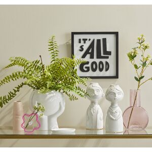 EM All Good Wall Decor 30x1.5x30cm Whi - BULK ITEM
