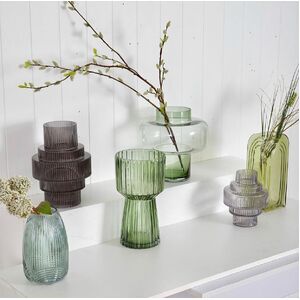 Sven Glass Vase 24x24.5cm Green - Bulk item