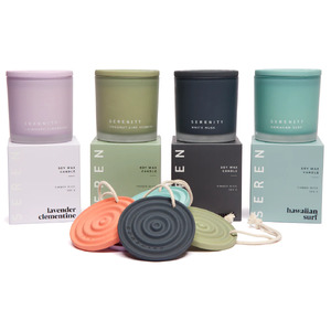 Coloured Core TW 300g Candle-PearLemon
