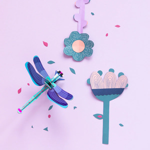 Studio Roof: Wall Art Butterflies (B7) - Sapphire Dragonfly
