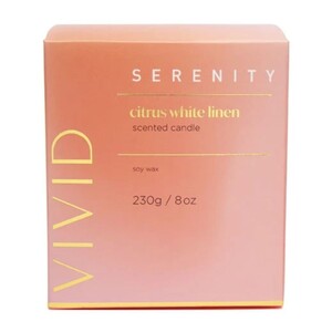 Vivid 7.5oz candle-Citrus Linen