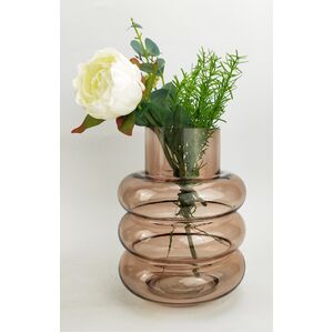 Tommy Ring Glass Vase Rose Med 22cm