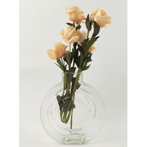 Tommy Round Glass Vase Clear Sm 16.5cm