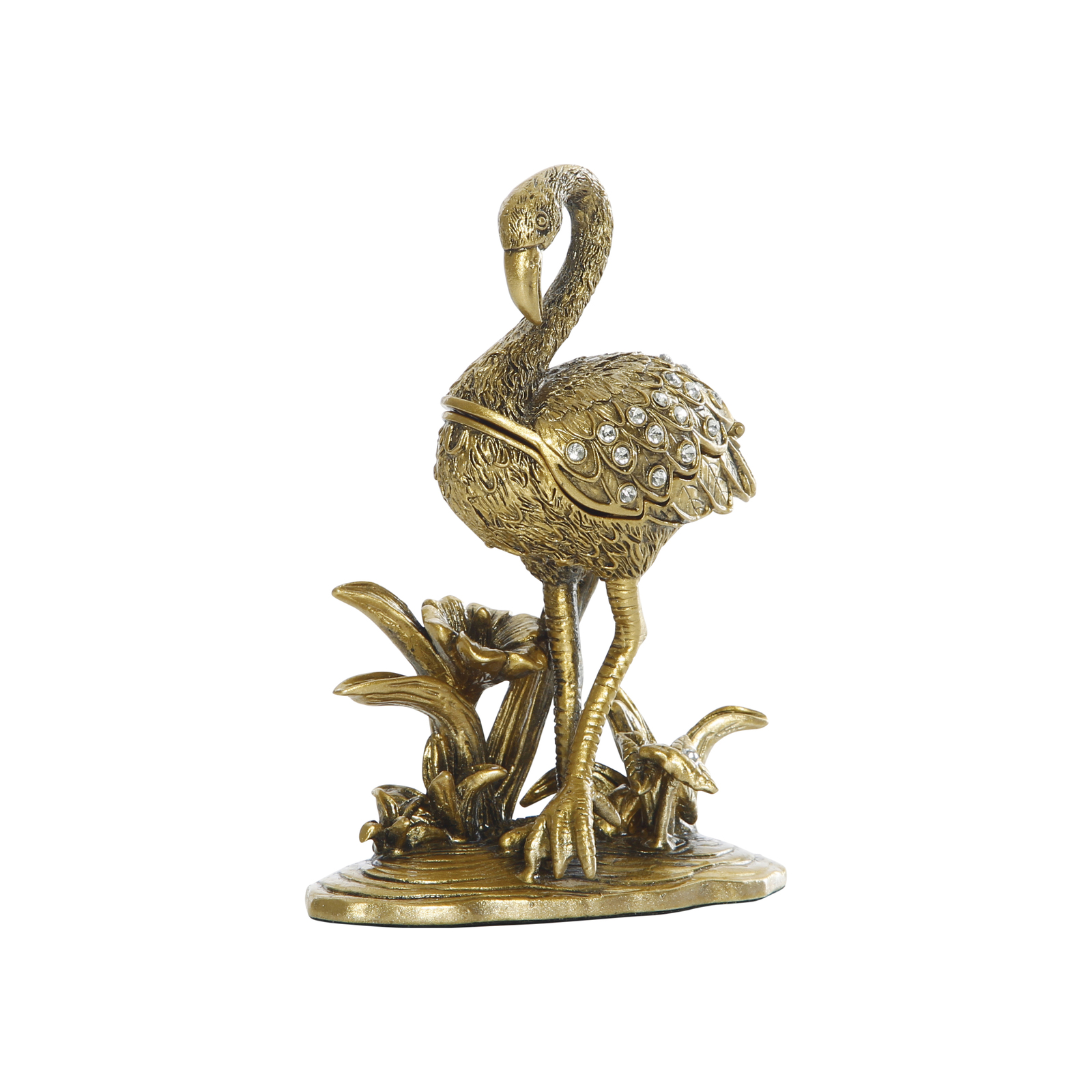 Sorrell brass flamingo box