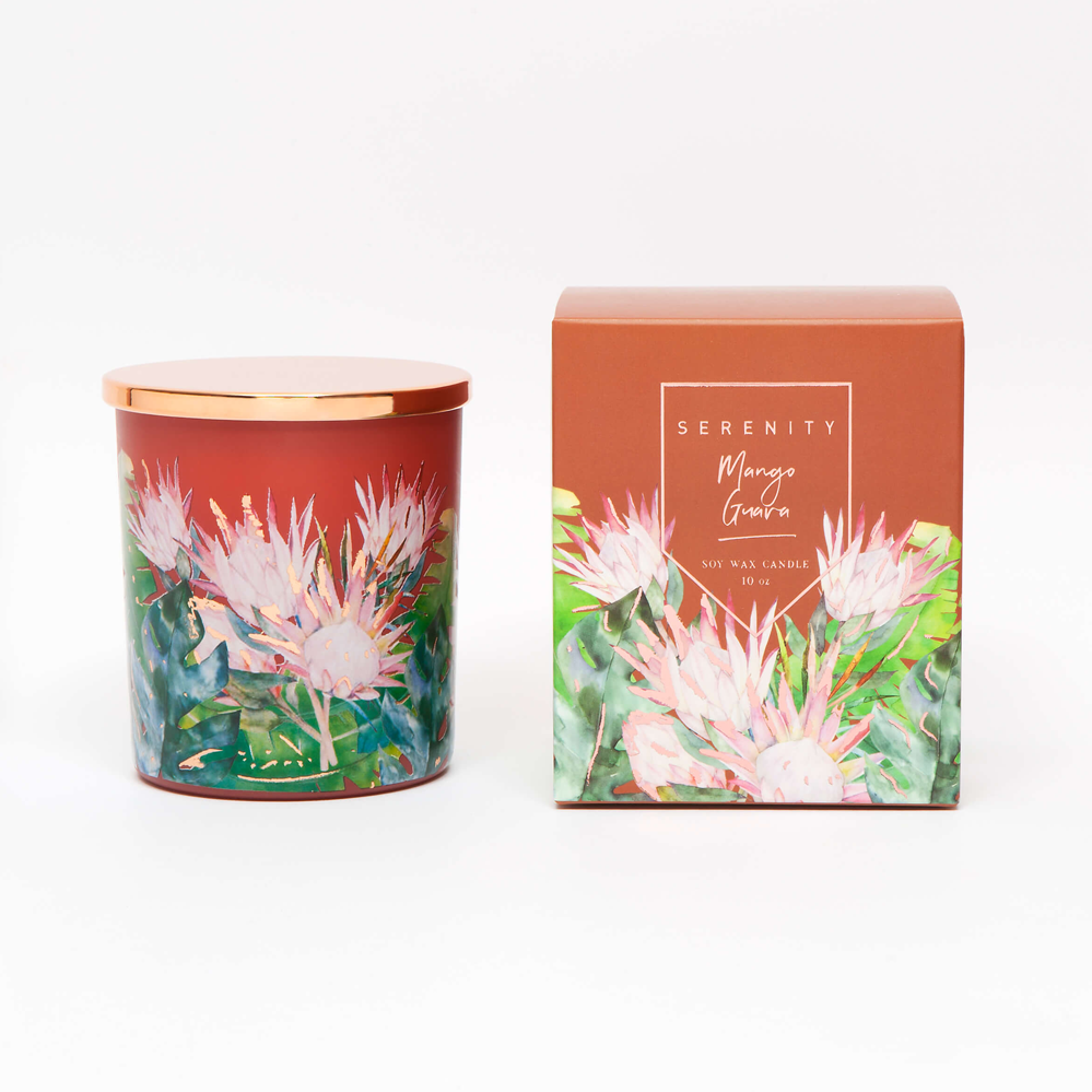 Floral 10oz glassMango Guava Home Fragrance & Oils > Candles