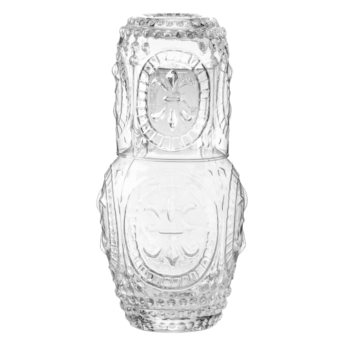 Carafe Pitcher and Glass Set Clear