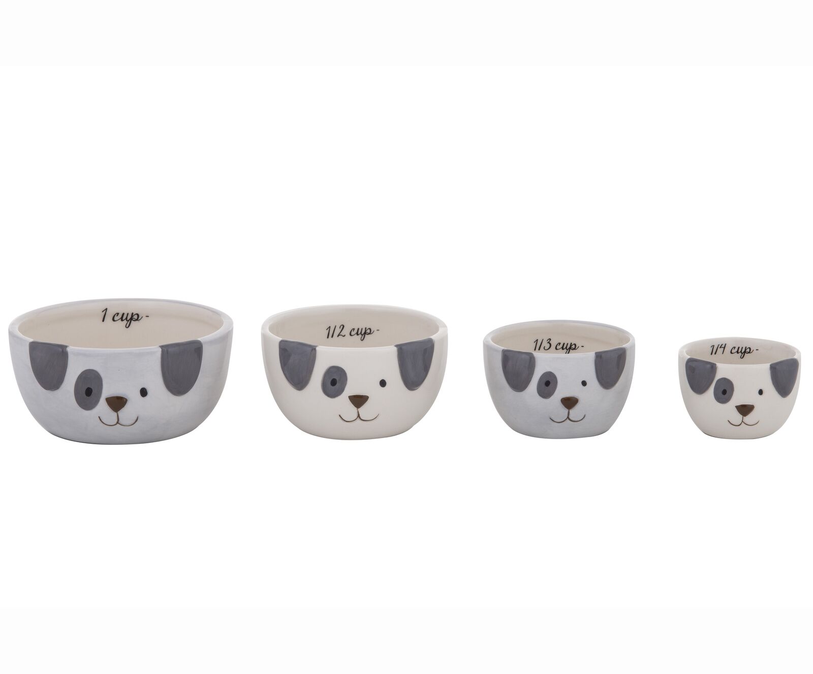 Spotty Dog Measuring Cups D11.5x6cm Mul