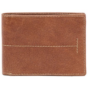 RFID bifold wallet cognac