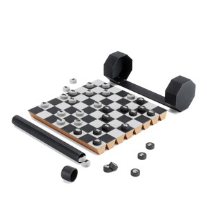 UMBRA Rolz Chess & Checkers Set