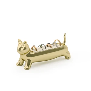 Ali Cat Ring Holder 12x4x5cm Brass