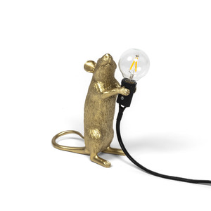 Mouse lamp #4 Standing (Gold)