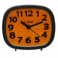 Leni rainbow square alarm clock - orange