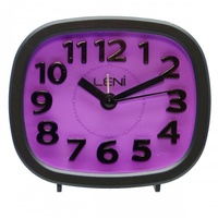 Leni rainbow square alarm clock - purple