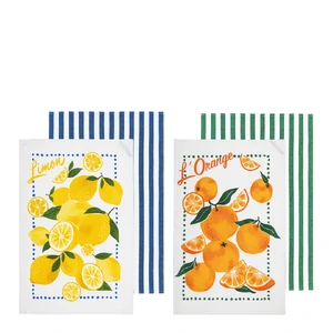 Capri Assorted Lemon + Orange 2pk Kitchen Towel