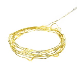 String Light LED 20 Bulbs Battery 2m Gold