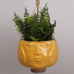 Beth Hanging Pot Orange 19cm