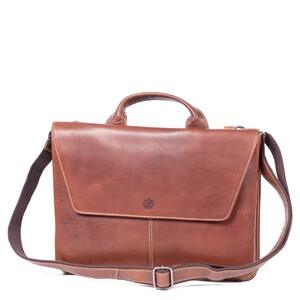 Cognac computer bag