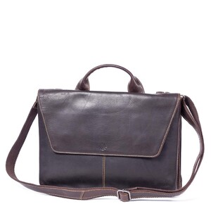 Dark brown computer bag