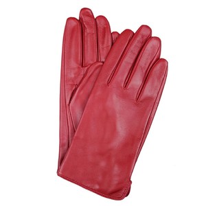 Large (size 7 and 1/2) - Red leather