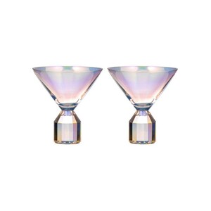 Ava Opal 2pk Martini Glass  - BULK ITEM