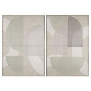 AM Geometrica Wall Décor 2 Assorted 60x80cm Gr - CLICK & COLLECT ONLY