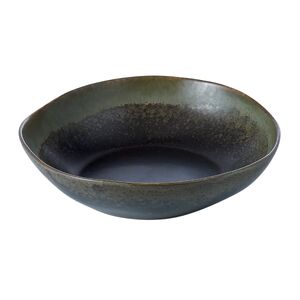 Glazed Stone Bowl 26.7x26.7x7cm Br