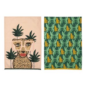 Fem Feline Tea Towel Set/2