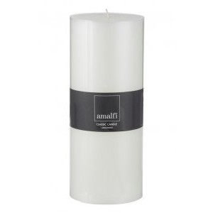 Large classic uncented wide pillar candle