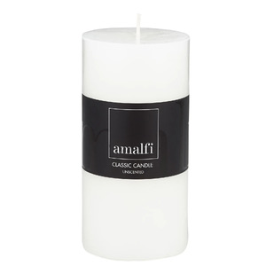 EM Pillar Candle 7.5x15cm Whi