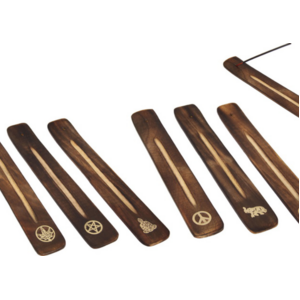 Wooden Incense Ash Catcher - 6 Assorted