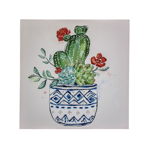 Canvas Cacti Pot 1
