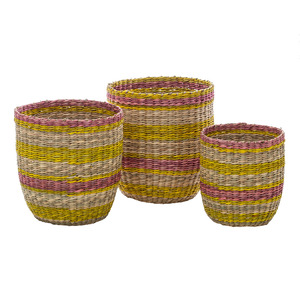 Lamia Basket Set/3 23x23x26cm - BULK ITEM
