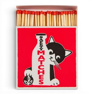 Milk Bottle Cat Matches | Square - Safety Matches