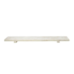 Facile Marble Footed Tray 20x70cm White - CLICK & COLLECT ONLY