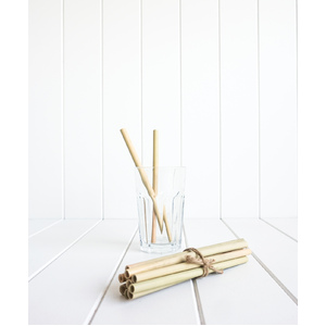 Bamboo Straws - Set 12 - 20cm
